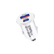 P10 Mini Style QC4.0 USB / PD20W Dual Port Car Charger(White) - Car Charger by PMC TechLife | Online Shopping South Africa | PMC TechLife