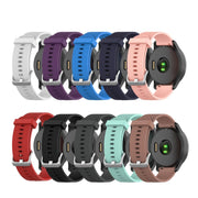 For Garmin Vivomove Sport 20mm Diamond Textured Silicone Watch Band(Pink)