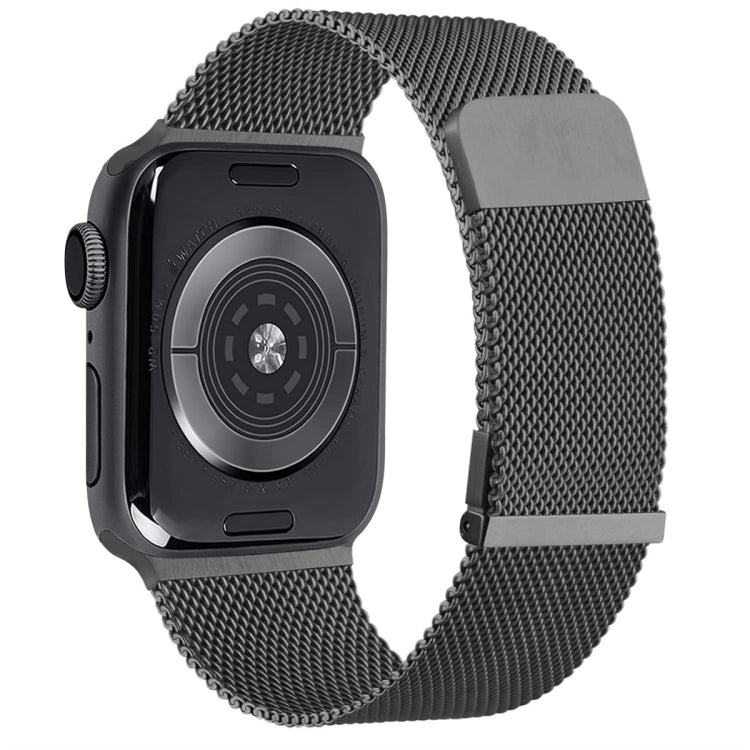 For Apple Watch 6 40mm Milan Double Magnetic Steel Mesh Watch Band(Gray) - Watch Bands by PMC TechLife | Online Shopping South Africa | PMC TechLife