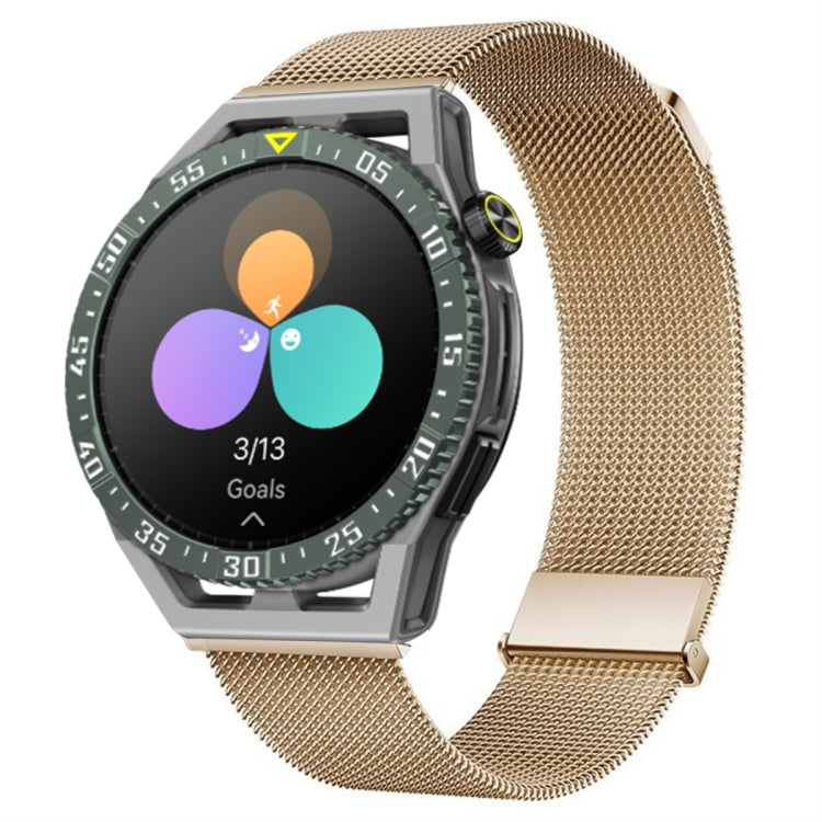 For Huawei Watch GT3 SE Milan Double Magnetic Steel Mesh Watch Band(Rose Gold) - Watch Bands by PMC TechLife | Online Shopping South Africa | PMC TechLife