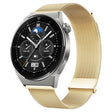 For Huawei Watch GT3 Pro 46mm Milan Double Magnetic Steel Mesh Watch Band(Gold) - Watch Bands by PMC TechLife | Online Shopping South Africa | PMC TechLife