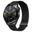For Huawei Watch GT3 46mm Milan Double Magnetic Steel Mesh Watch Band(Black) - Watch Bands by PMC TechLife | Online Shopping South Africa | PMC TechLife