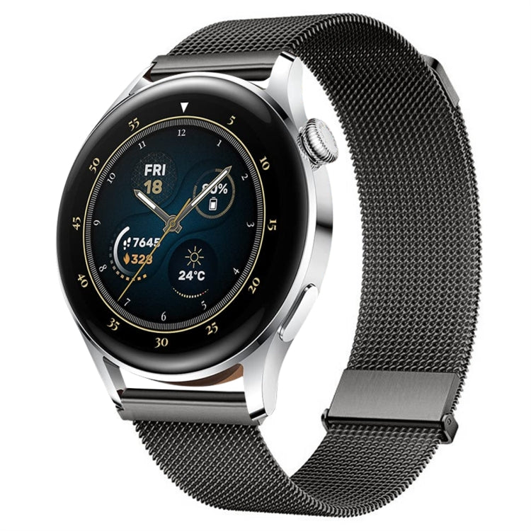 For Huawei Watch3 / Watch3 Pro Milan Double Magnetic Steel Mesh Watch Band(Gray) - Watch Bands by PMC TechLife | Online Shopping South Africa | PMC TechLife