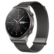 For Huawei Watch GT2 Pro / GT2 46mm Milan Double Magnetic Steel Mesh Watch Band(Gray) - Watch Bands by PMC TechLife | Online Shopping South Africa | PMC TechLife | Buy Now Pay Later Mobicred