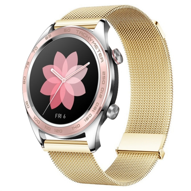 For Honor Watch Dream Milan Double Magnetic Steel Mesh Watch Band(Gold) - Watch Bands by PMC TechLife | Online Shopping South Africa | PMC TechLife