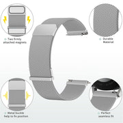 For Huawei Watch GT3 SE Milan Double Magnetic Steel Mesh Watch Band(Gray)