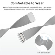 For Huawei Watch GT3 SE Milan Double Magnetic Steel Mesh Watch Band(Gray)