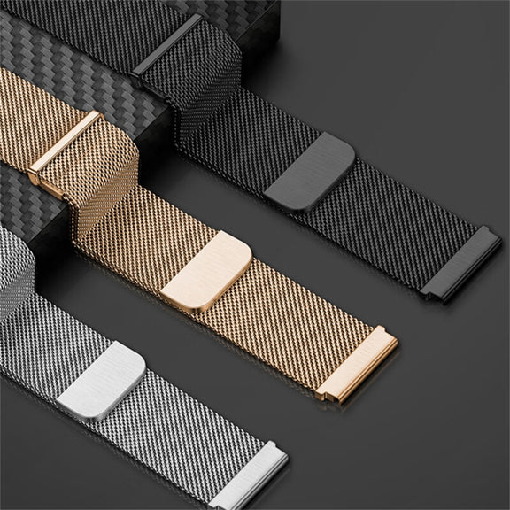 For Huawei Watch GT3 SE Milan Double Magnetic Steel Mesh Watch Band(Gray)