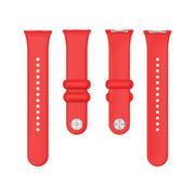 For Xiaomi Mi Band 8 Pro Solid Color Reverse Buckle Silicone Watch Band(Red)