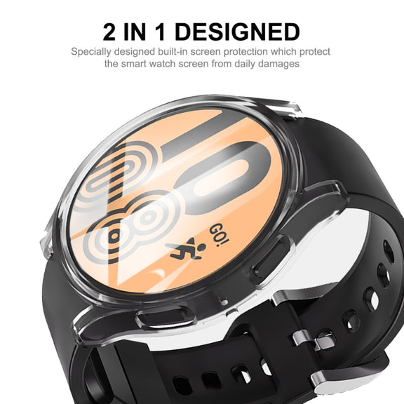 For Samsung Galaxy Watch6 44mm ENKAY Hat-Prince Full Coverage Transparent Soft TPU Case with Screen Protection