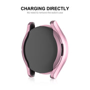 For Samsung Galaxy Watch6 Classic 43mm ENKAY Hat-Prince Electroplated Soft TPU Case + 0.2mm 9H Glass Screen Protector(Golden)