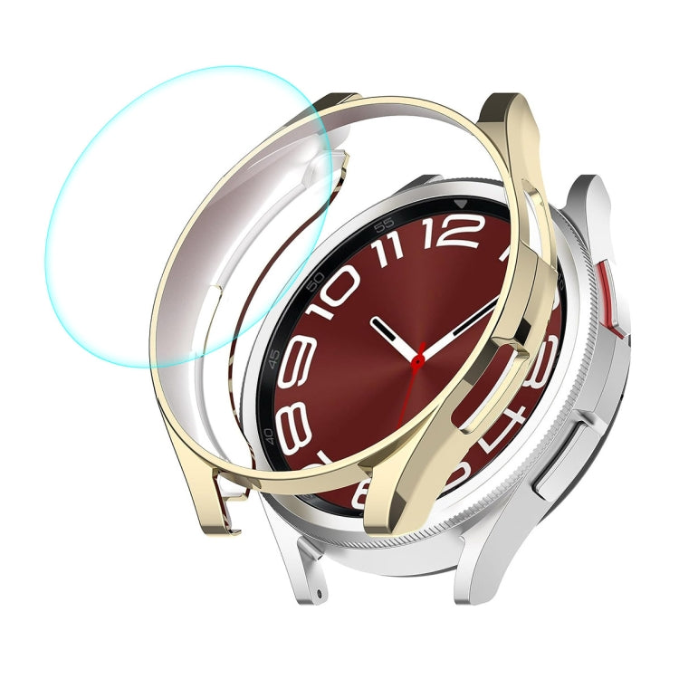 For Samsung Galaxy Watch6 Classic 47mm ENKAY Hat-Prince Electroplated Soft TPU Case + 0.2mm 9H Glass Screen Protector(Golden) - free shipping - PMC TechLife - Order now!