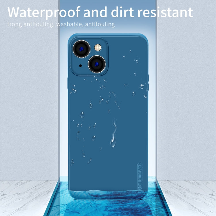 For iPhone 15 PINWUYO Sense Series Liquid Silicone TPU Phone Case(Green)