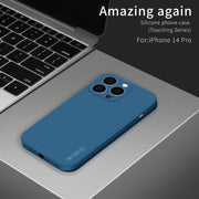 For iPhone 15 Pro PINWUYO Sense Series Liquid Silicone TPU Phone Case(Black)