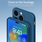 For iPhone 15 Pro Max PINWUYO Sense Series Liquid Silicone TPU Phone Case(Blue)