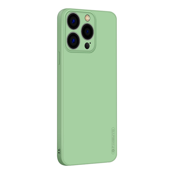For iPhone 15 Pro Max PINWUYO Sense Series Liquid Silicone TPU Phone Case(Green)