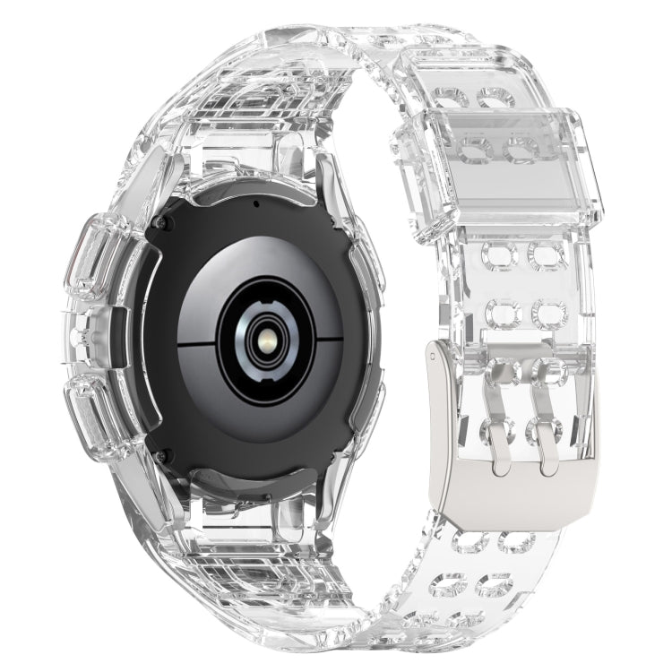 For Samsung Galaxy Watch6 44mm TPU Integrated Silicone Watch Band(Transparent White) - free shipping - PMC TechLife - Order now!