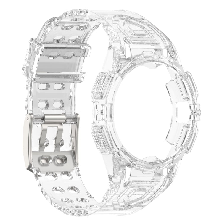 For Samsung Galaxy Watch6 44mm TPU Integrated Silicone Watch Band(Transparent White) - free shipping - PMC TechLife - Order now!