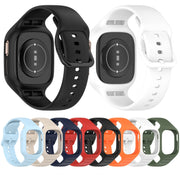 For Honor Watch 4 Integrated Fully Enclosed Silicone Watch Band(Ink Blue)