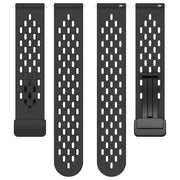 For Amazfit Pop Pro 20mm Folding Magnetic Clasp Silicone Watch Band(Hidden Green)