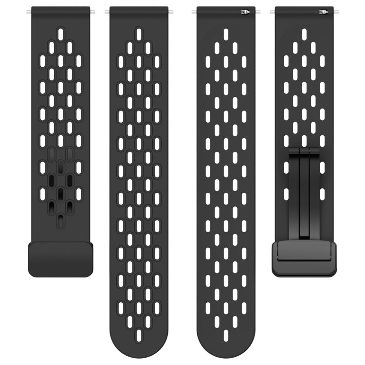 For Samsung Galaxy Watch3 45mm 22mm Folding Magnetic Clasp Silicone Watch Band(Space Ash) - free shipping - PMC TechLife - Order now!