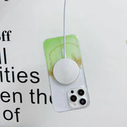 For iPhone 15 Gilding MagSafe Hybrid Clear TPU Phone Case(Yellow)