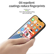 For iPhone 15 Pro Max PINWUYO 9H 3D Curved Full Screen Explosion-proof Tempered Glass Film(Black)
