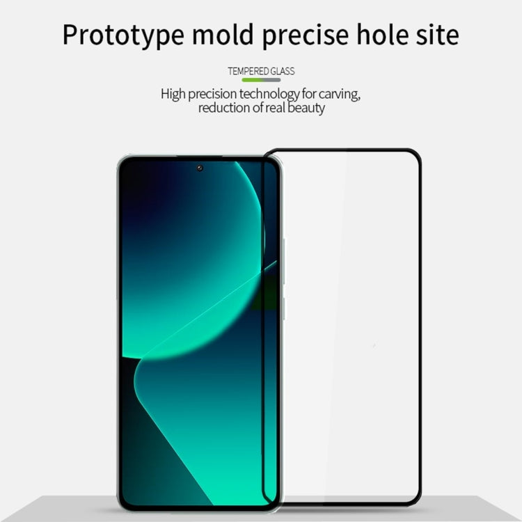 For Xiaomi 13T / 13T Pro PINWUYO 9H 3D  Full Screen Explosion-proof Tempered Glass Film(Black)