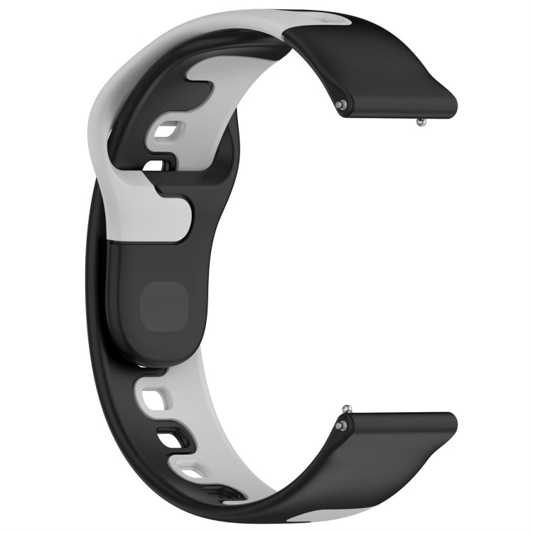 For Samsung Gear S3 Classic / Frontier 22mm Double Color Silicone Watch Band(Black+Gray) - Watch Bands by PMC TechLife | Online Shopping South Africa | PMC TechLife