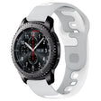 For Samsung Gear S3 Classic / Frontier 22mm Double Color Silicone Watch Band(Gray+White) - Watch Bands by PMC TechLife | Online Shopping South Africa | PMC TechLife