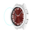 For Samsung Galaxy Watch6 Classic 47mm ENKAY Hat-Prince 2 in 1 TPU Armor Watch Case + 0.2mm 9H Tempered Glass Screen Protector(White) - Watch Cases by ENKAY | Online Shopping South Africa | PMC TechLife