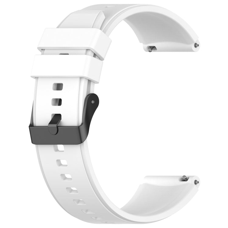 For OPPO Watch 4 Pro 22mm Solid Color Silicone Watch Band(White) -  by PMC TechLife | Online Shopping South Africa | PMC TechLife