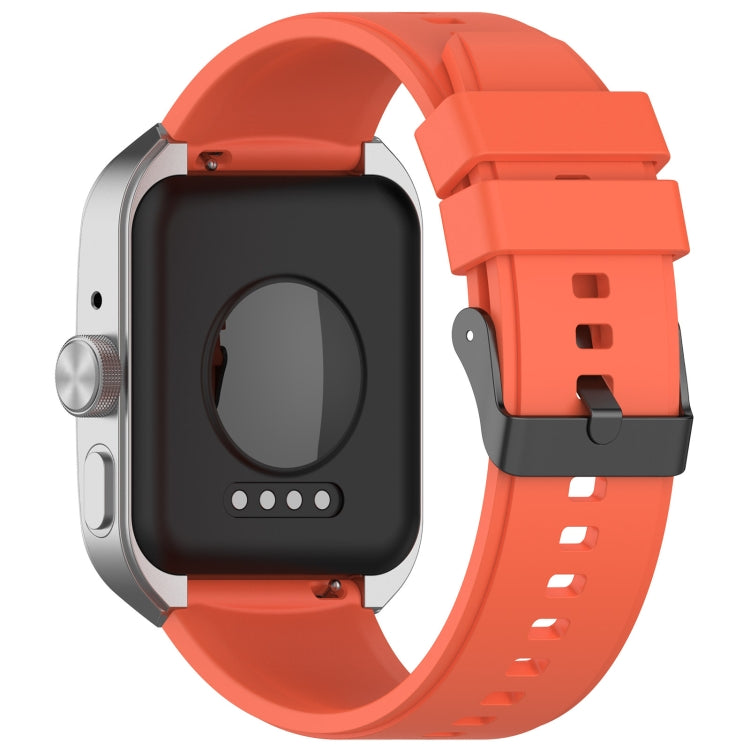 For OPPO Watch 4 Pro 22mm Solid Color Silicone Watch Band(Orange) -  by PMC TechLife | Online Shopping South Africa | PMC TechLife