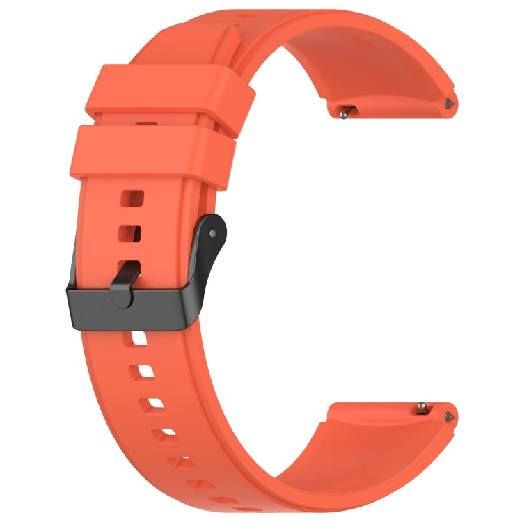 For OPPO Watch 4 Pro 22mm Solid Color Silicone Watch Band(Orange) -  by PMC TechLife | Online Shopping South Africa | PMC TechLife