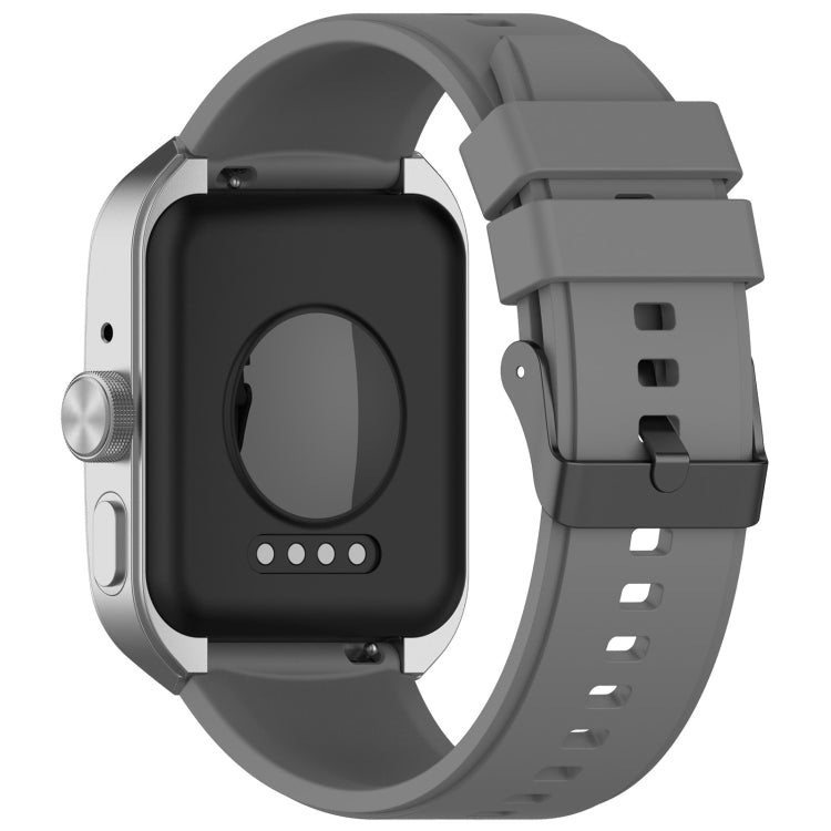 For OPPO Watch 4 Pro 22mm Solid Color Silicone Watch Band(Gray) -  by PMC TechLife | Online Shopping South Africa | PMC TechLife | Buy Now Pay Later Mobicred