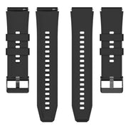 For OPPO Watch 4 Pro 22mm Solid Color Silicone Watch Band(Black)