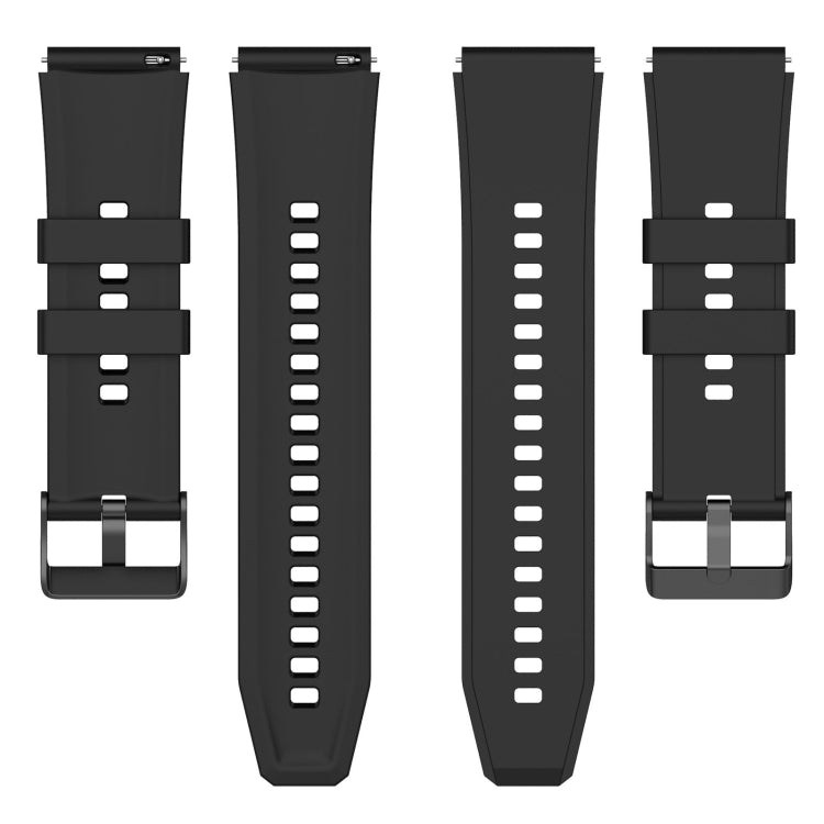 For OPPO Watch 4 Pro 22mm Solid Color Silicone Watch Band(Dark Green)