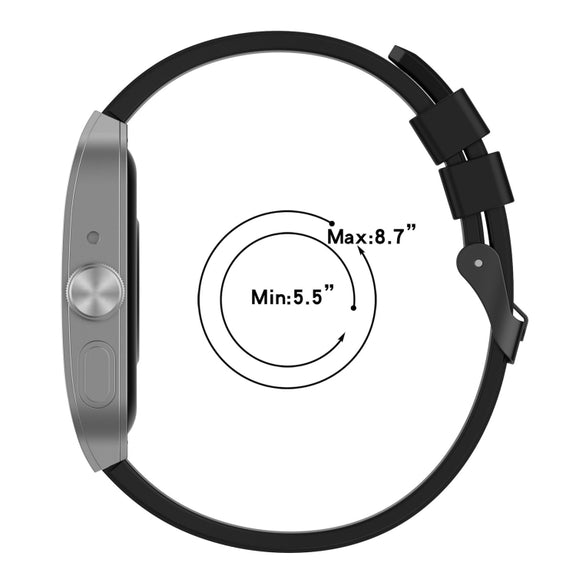 For OPPO Watch 4 Pro 22mm Solid Color Silicone Watch Band(Wine Red)