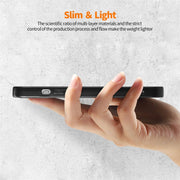 For iPhone 15 ENKAY Fiber Leather Skin PC Phone Case with High Aluminum-silicon Glass Film(Green)