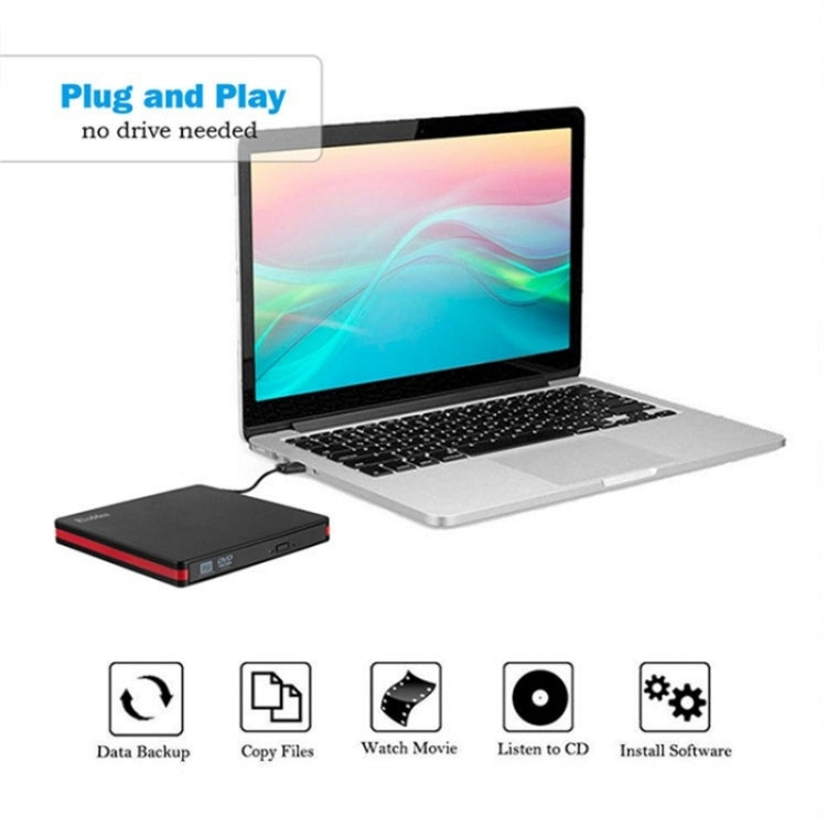 BT669 USB3.0 Laptop CD / DVD Burner Player Optical Drive Case External DVD Drive Enclosure - free shipping - PMC TechLife - Order now!
