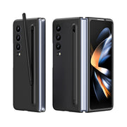 For Samsung Galaxy Z Fold4 Skinfeel Shockproof Phone Case, No Pen(Black)
