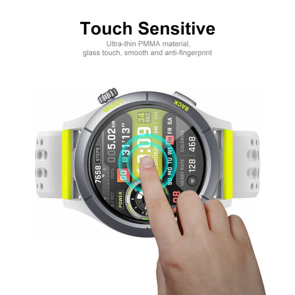 For Amazfit Cheetah / Cheetah Pro 5pcs ENKAY 3D Full Coverage Soft PC Edge PMMA HD Screen Film