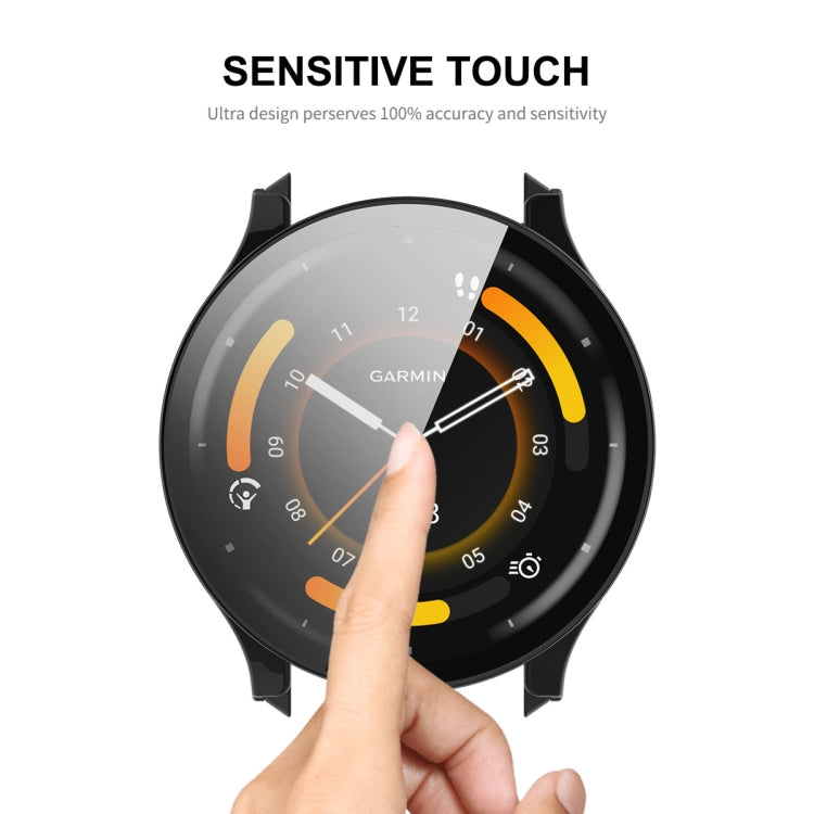 Compatible with Garmin Venu 3 ENKAY Hat-Prince Full Coverage PC + Tempered Glass Film Integrated Watch Case(Black)