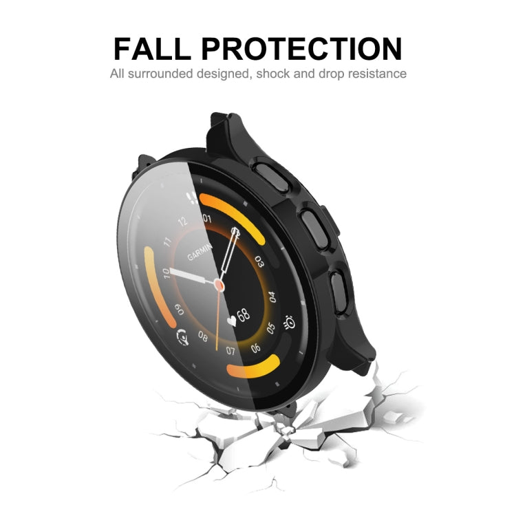 Compatible with Garmin Venu 3 ENKAY Hat-Prince Full Coverage PC + Tempered Glass Film Integrated Watch Case(Black) - Watch Cases by ENKAY | Online Shopping South Africa | PMC TechLife | Buy Now Pay Later Mobicred