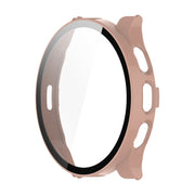 Compatible with Garmin Venu 3S ENKAY Hat-Prince Full Coverage PC + Tempered Glass Film Integrated Watch Case(Pink)