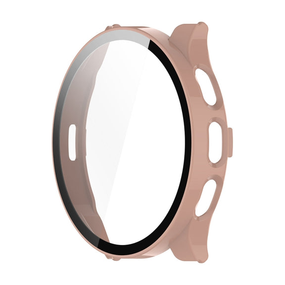 Compatible with Garmin Venu 3S ENKAY Hat-Prince Full Coverage PC + Tempered Glass Film Integrated Watch Case(Pink)