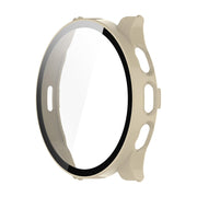 Compatible with Garmin Venu 3S ENKAY Hat-Prince Full Coverage PC + Tempered Glass Film Integrated Watch Case(Ivory White)