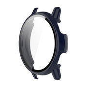 Compatible with Garmin Active 5 ENKAY Hat-Prince Full Coverage PC + Tempered Glass Film Integrated Watch Case(Dark Blue)