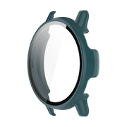For Garmin Active 5 ENKAY Hat-Prince Full Coverage PC + Tempered Glass Film Integrated Watch Case(Dark Green)