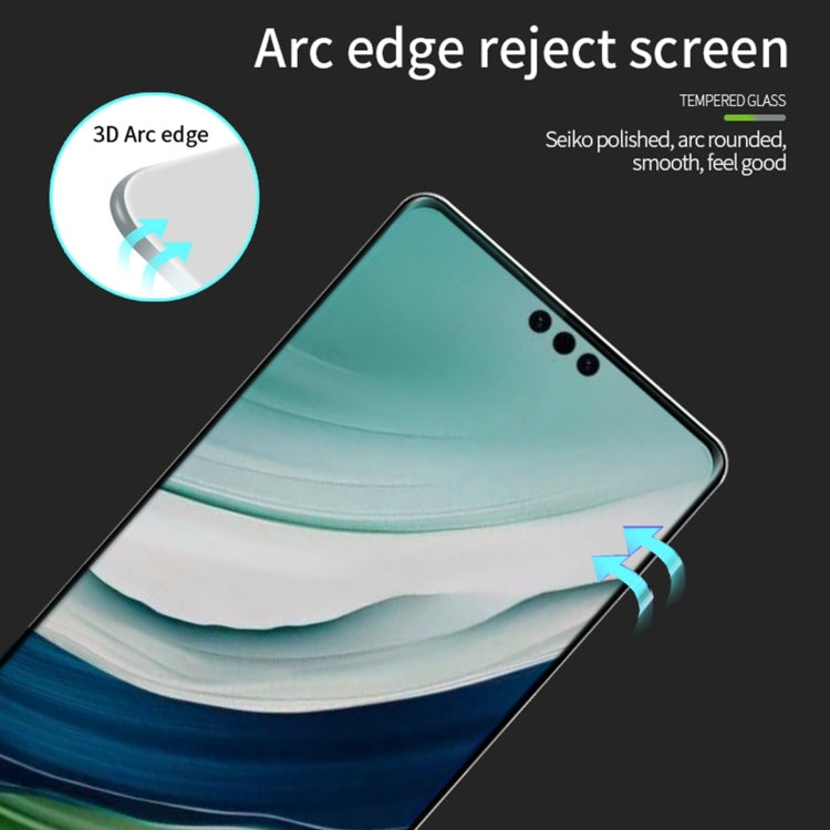 For Huawei Mate 60 Pro PINWUYO 9H 3D Hot Bending Tempered Glass Film(Black) - free shipping - PMC TechLife - Order now!